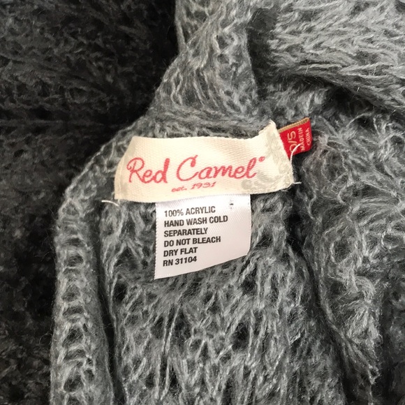 RED CAMEL ENDLESS GRAY/BLACK OMBRÉ SCARF - Picture 4 of 5